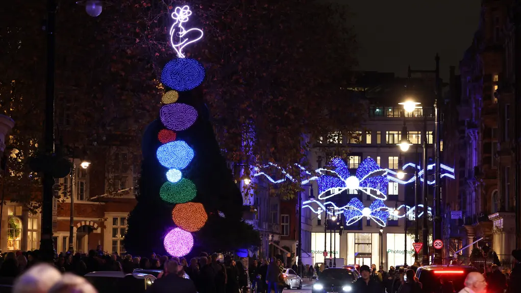 Christmas Lights in Mayfair
