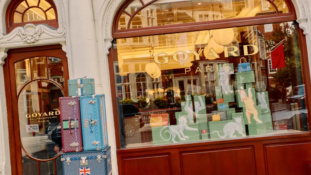 The exterior of Goyard's shopfront