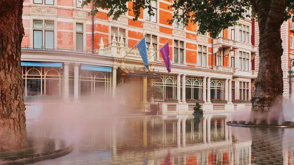 Fountain outside The Connaught hotel