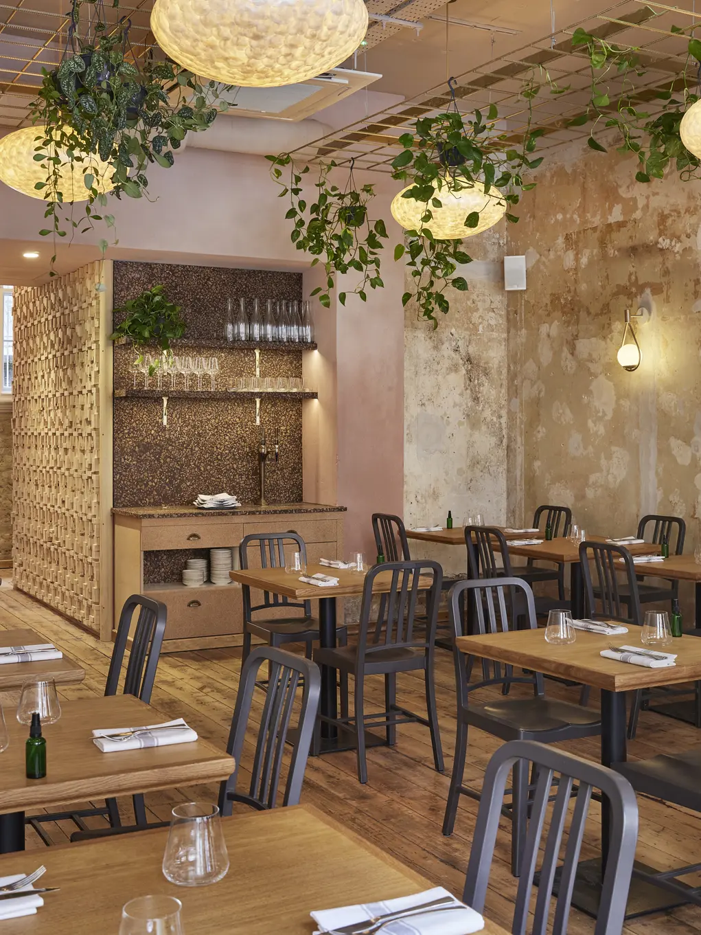 Inside Apricity Restaurant in London