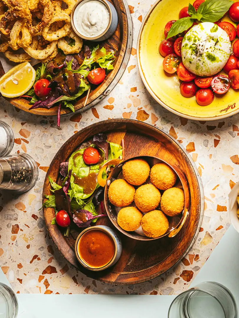 selection of food