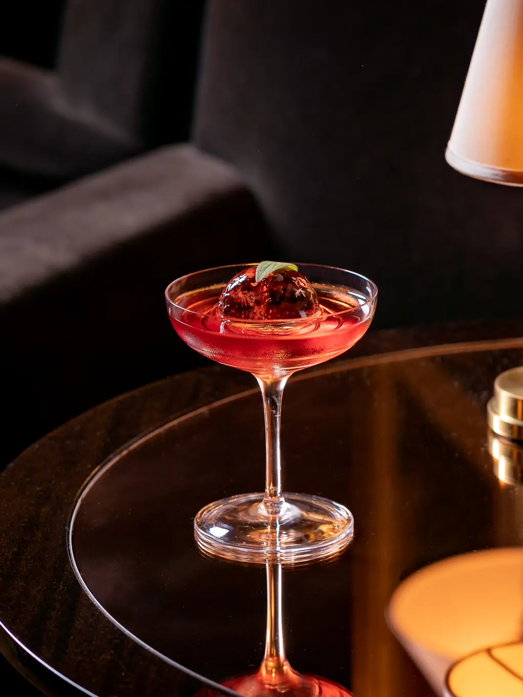 Interior of Bar with a drink