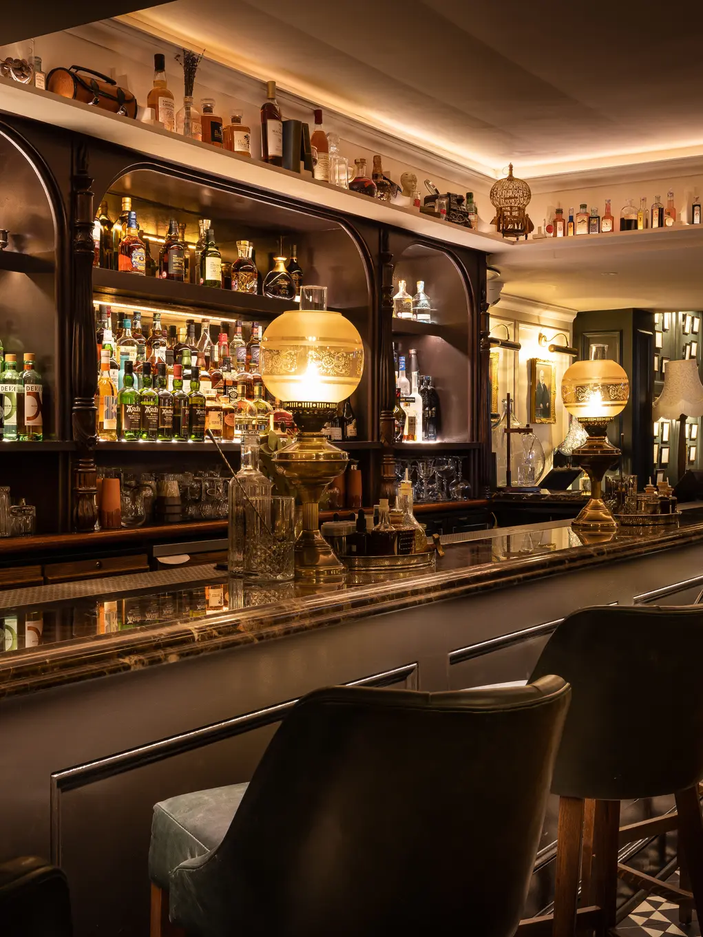 The main bar at Mr Foggs