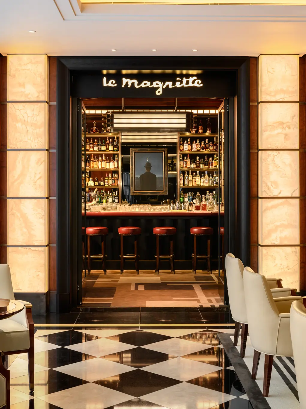 Entrance of bar