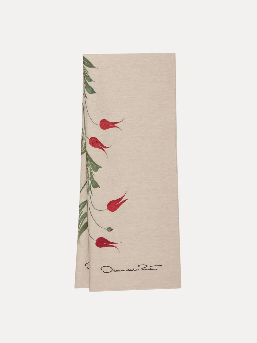 Tulip print Oscar de la Renta Scarf
