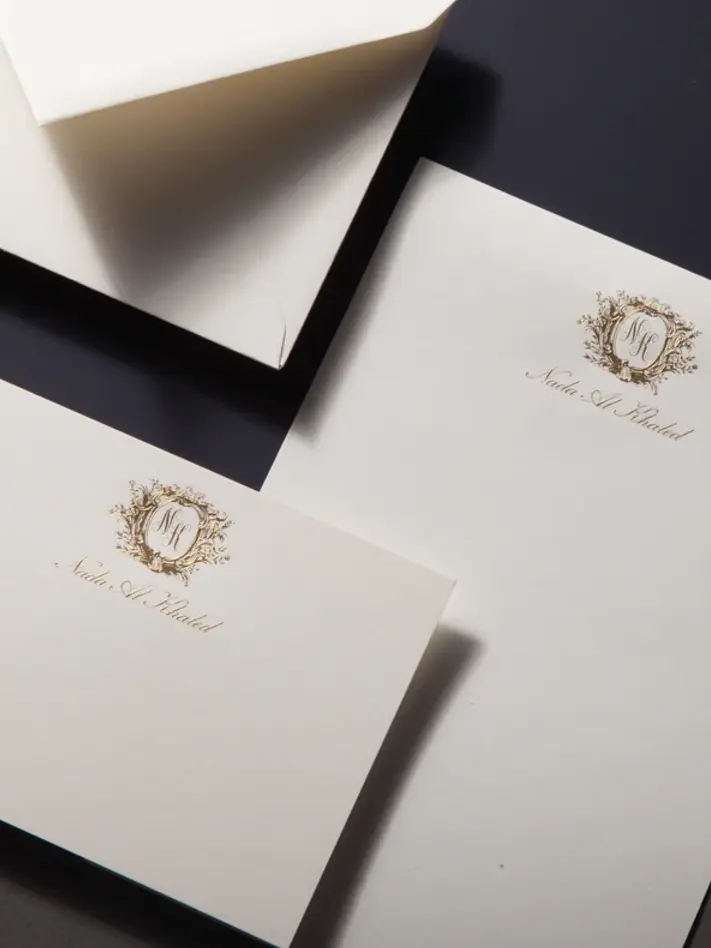 Bespoke Mount Street Printers stationery