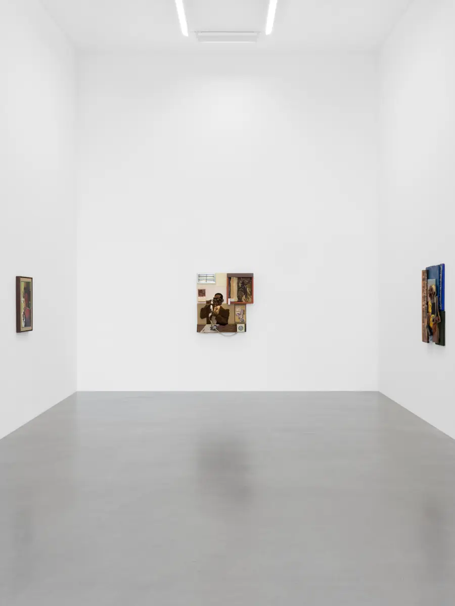 A gallery with pictures on the walls