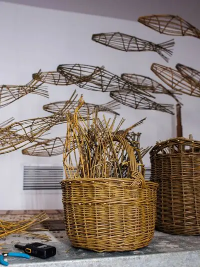 Fish made of straw