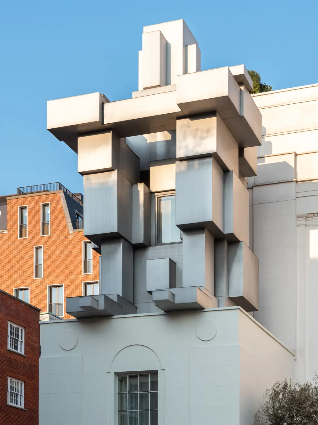 The exterior of the artist-designed room at The beaumont 