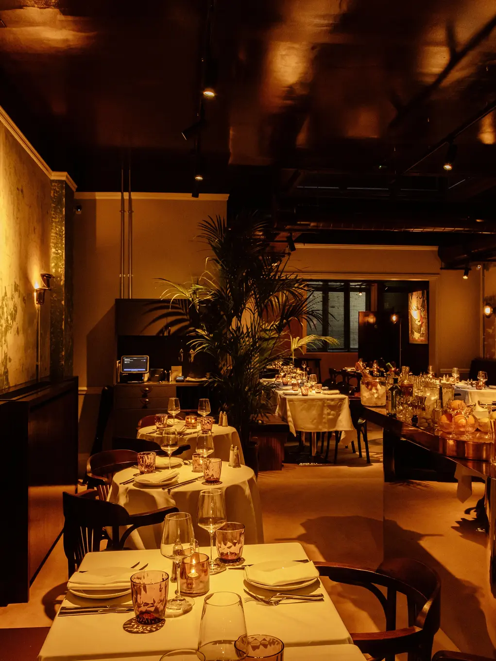 Inside of Automat restaurant 