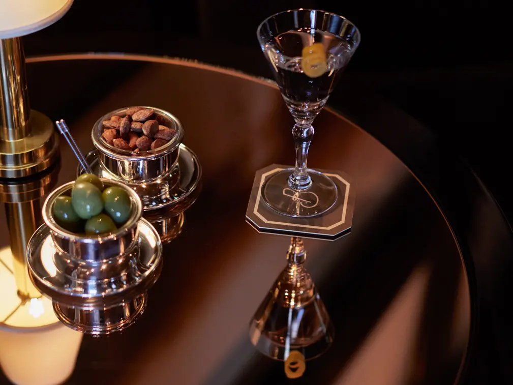 Interior of Bar with drink