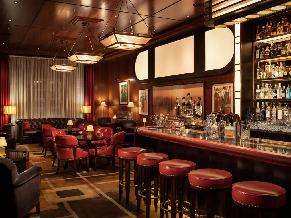 Interior of Le Magritte Bar and Terrace at the Beaumont