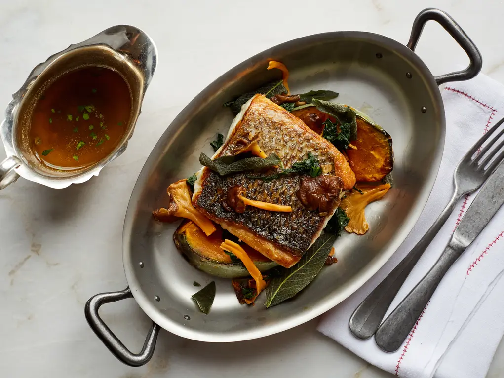 A fish dish at The Barley Mow
