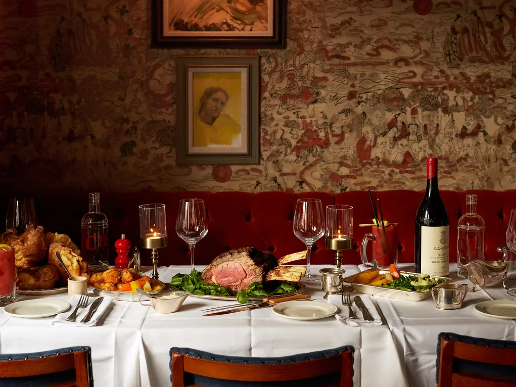 A table filled with food at The Barley Mow