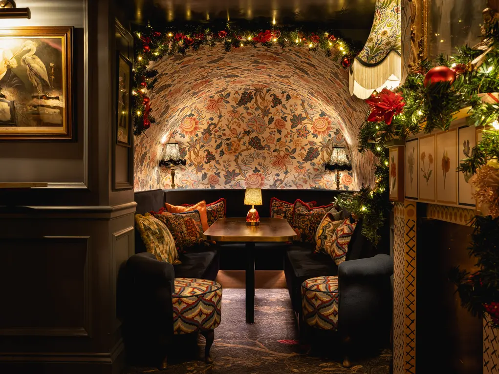 Interior of Mr Fogg’s Apothecary bar in Mayfair