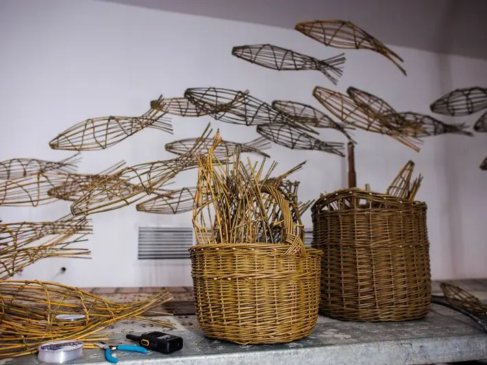 Fish made of straw