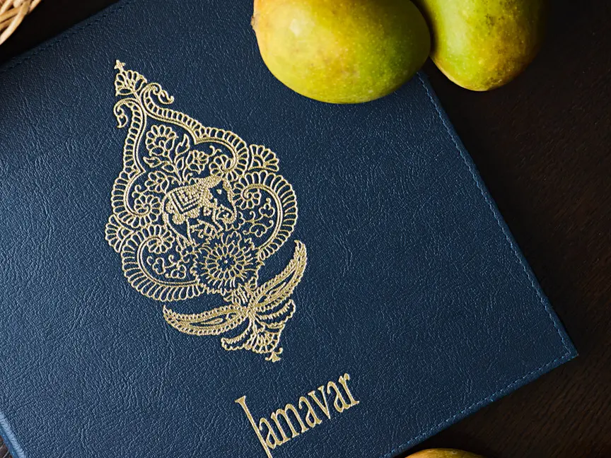 Mangoes with a Jamavar menu