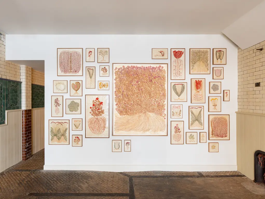 Paintings in the art gallery